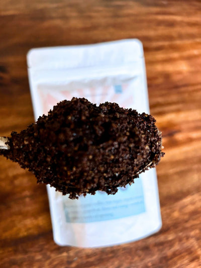 coffee body scrub close up