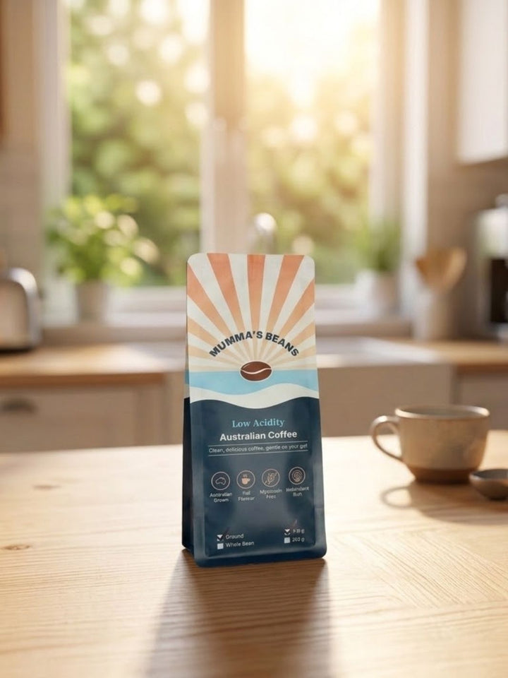 gut friendly coffee for sensitive stomachs by Mumma&